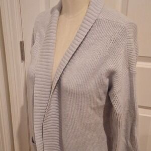 New Abercrombie & Fitch Gray Long Cardigan Sweater Soft A&F‎ Collection Pocket